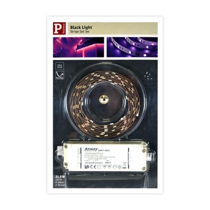 Paulmann 70329 - LED Traka BLACKLIGHT LED/18W/230/12V 3m
