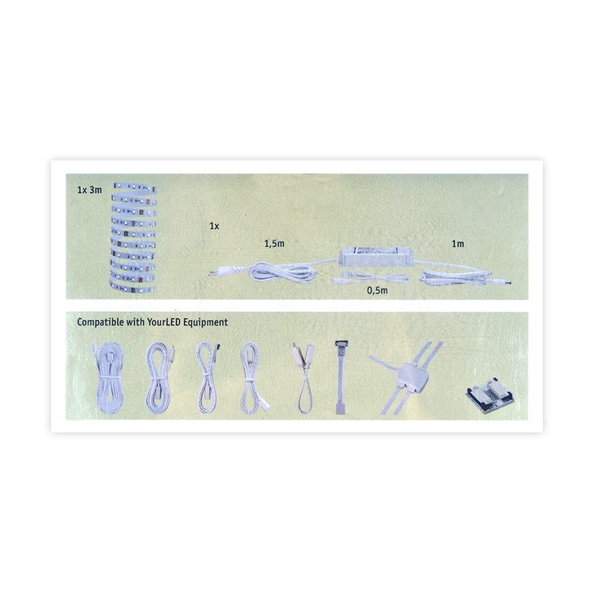 Paulmann 70329 - LED Traka BLACKLIGHT LED/18W/230/12V 3m