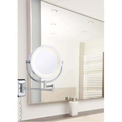 Paulmann 70349 - 1xE14/20W W IP44 Zidno kozmetičko ogledalo 230V
