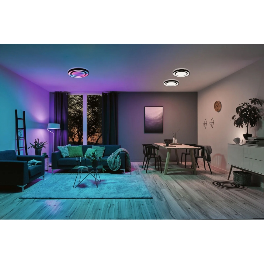 Paulmann 70545 - LED RGBW/38,5W Prigušiva stropna svjetiljka RAINBOW 230V 3000-6500K + daljinski upravljač