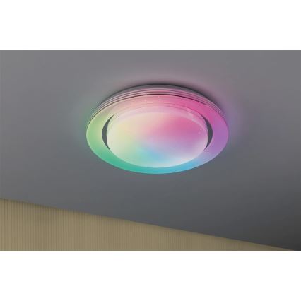 Paulmann 70546 - LED RGBW/22W Prigušiva stropna svjetiljka RAINBOW 230V 3000-6500K + daljinski upravljač