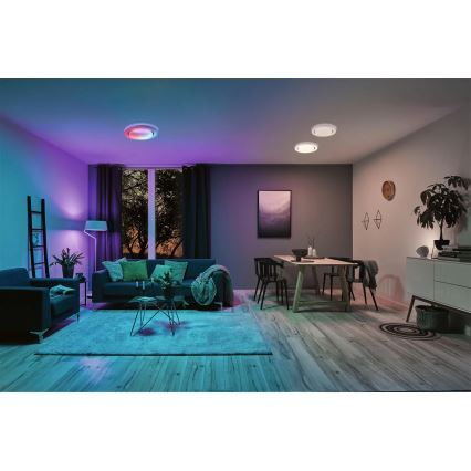 Paulmann 70546 - LED RGBW/22W Prigušiva stropna svjetiljka RAINBOW 230V 3000-6500K + daljinski upravljač