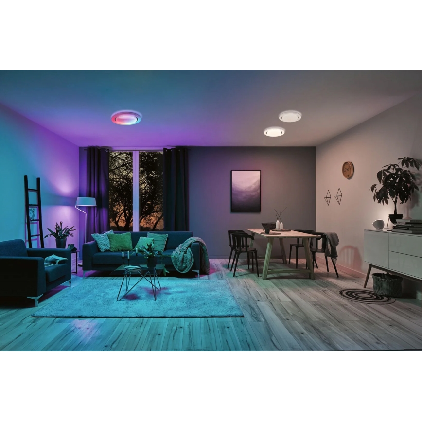 Paulmann 70546 - LED RGBW/22W Prigušiva stropna svjetiljka RAINBOW 230V 3000-6500K + daljinski upravljač