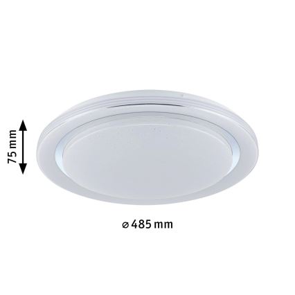 Paulmann 70547 - LED RGBW/38,5W Prigušiva stropna svjetiljka RAINBOW 230V 3000-6500K + daljinski upravljač