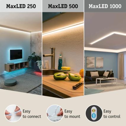 Paulmann 70623 - LED/10W IP44 Prigušiva traka za kupaonicu MAXLED 1,5 m 2700-6500K 230V + daljinski upravljač