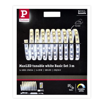 Paulmann 70624 - LED/20W Prigušiva traka MAXLED 3m 230V + daljinski upravljač