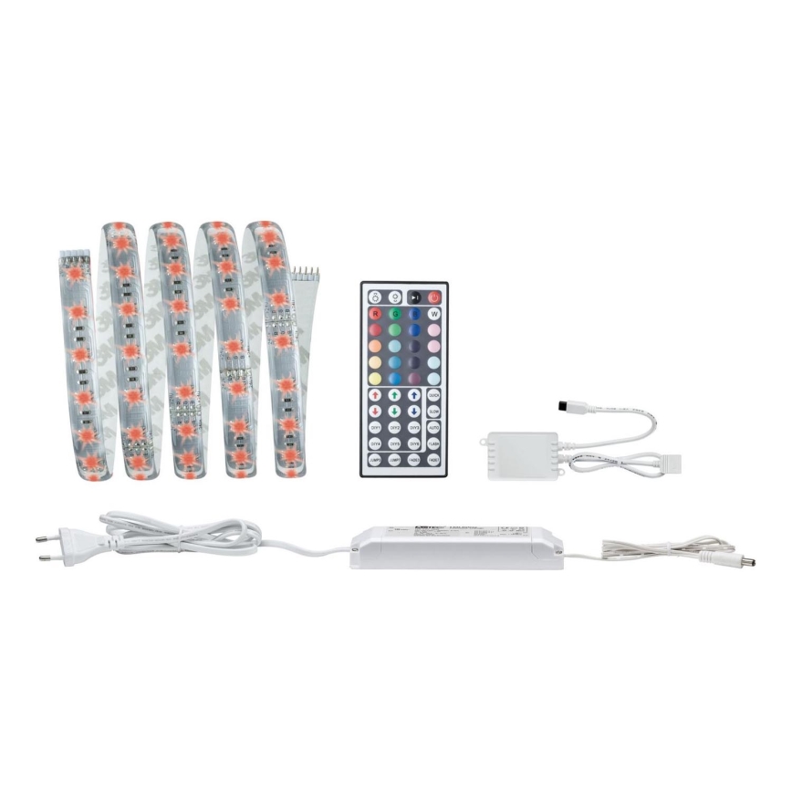 Paulmann 70674 - LED RGB/22W Dimmabilna traka MAXLED 1,5 m 230V + daljinski upravljač