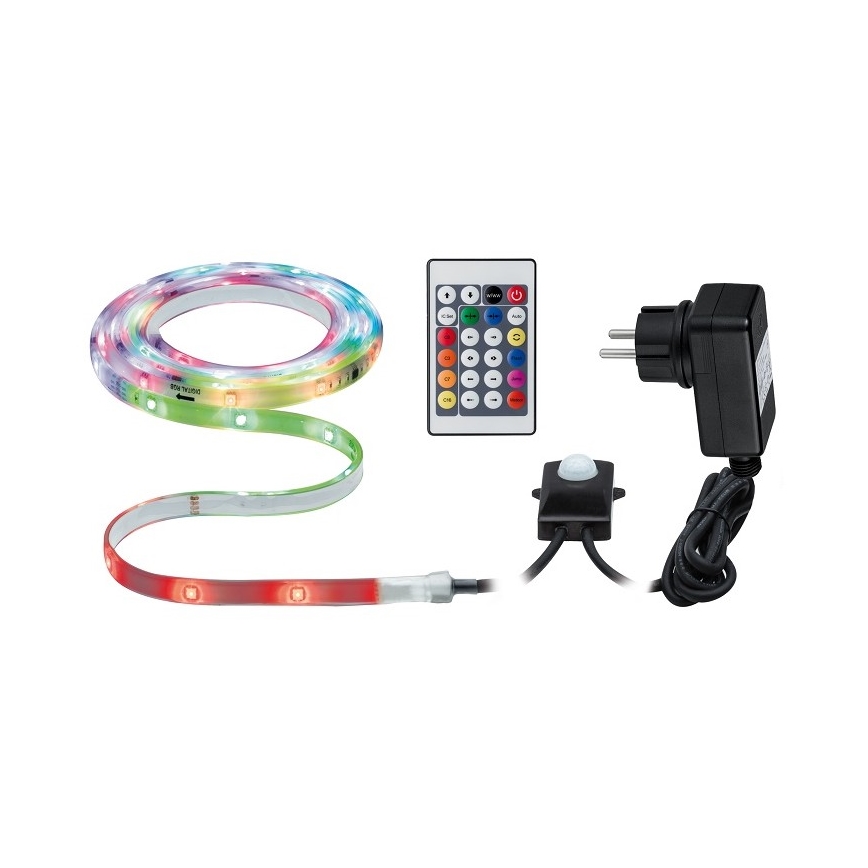 Paulmann 70698 - LED RGB/6,4W IP67 Prigušiva vanjska traka WATERLED 3m 230V + daljinski upravljač