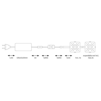 Paulmann 70710 - SET 3xLED/3,3W Rasvjeta za namještaj sa senzorom SOFTPAD 230V 2700K