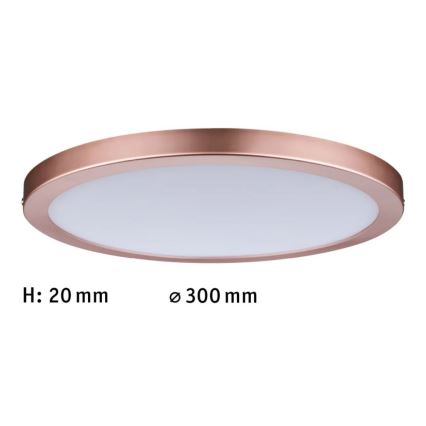 Paulmann 70872 - LED/22W Prigušivi panel ATRIA 230V 2700K pr. 30 cm rose gold