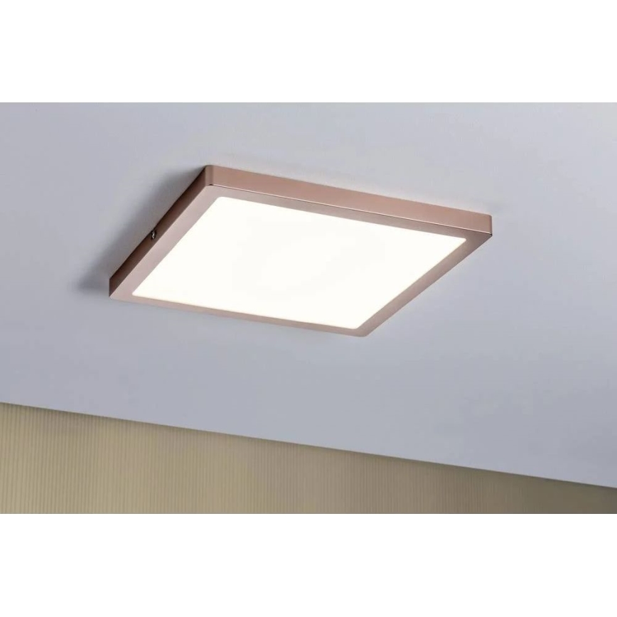 Paulmann 70873 - LED/24W Prigušivi panel ATRIA 230V 2700K 30x30 cm rose gold
