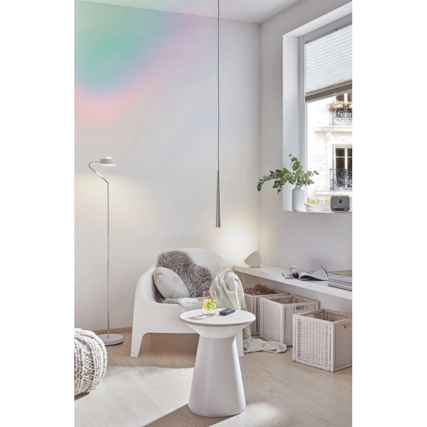 Paulmann 70920 - LED/7,5W Podna lampa RAMOS s mogućnošću prigušivanja 230V bijela/sjajni krom