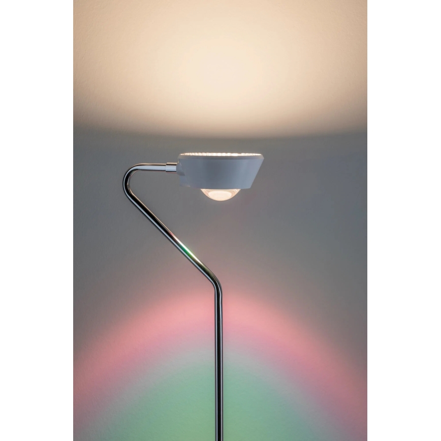 Paulmann 70920 - LED/7,5W Podna lampa RAMOS s mogućnošću prigušivanja 230V bijela/sjajni krom