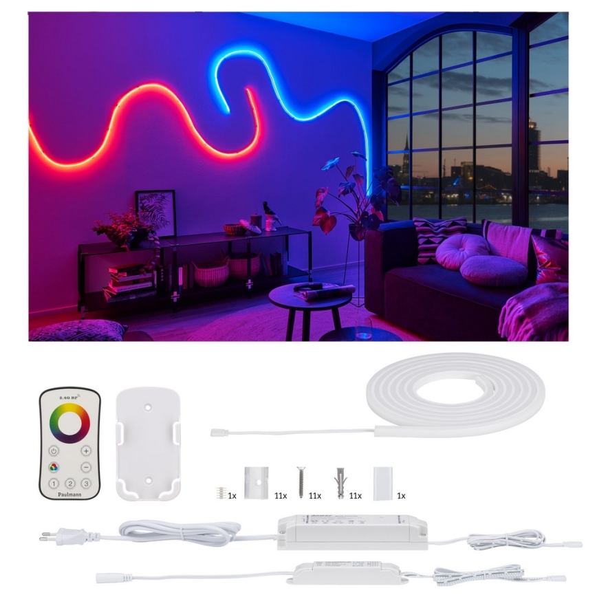 Paulmann 70966 - LED-RGB/27W IP67 Vanjska prigušiva traka FLOW 3m 230/24V