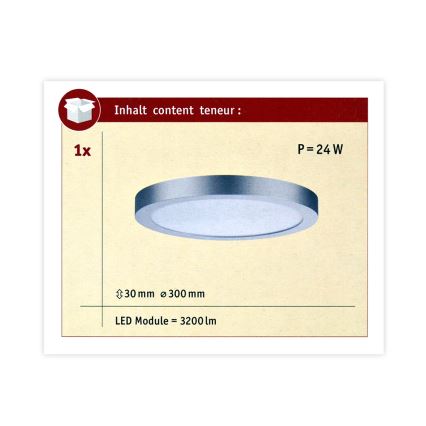 Paulmann 70983 - LED/22W Stropna svjetiljka ABIA 230V