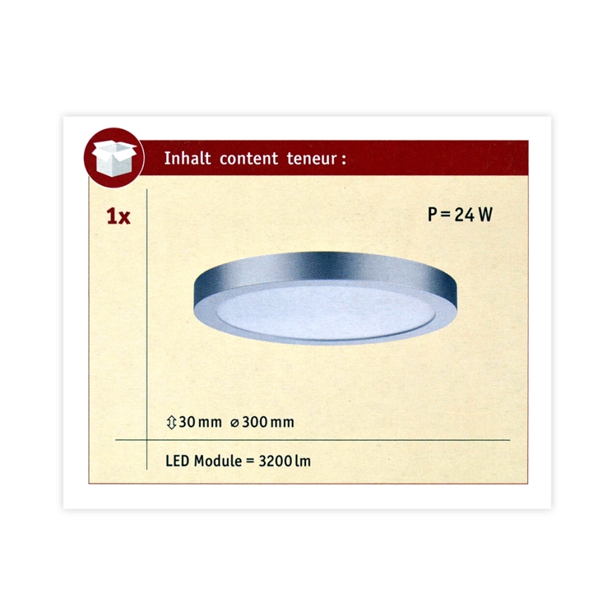 Paulmann 70983 - LED/22W Stropna svjetiljka ABIA 230V