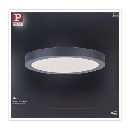 Paulmann 70988 - LED/22W Stropna svjetiljka ABIA 230V antracit