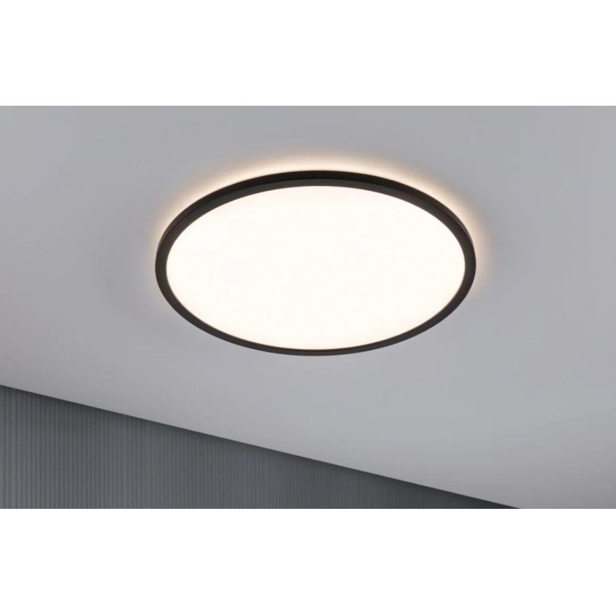 Paulmann 70999 - LED/22W Prigušivi panel ATRIA 230V 3000K pr. 42 cm crna