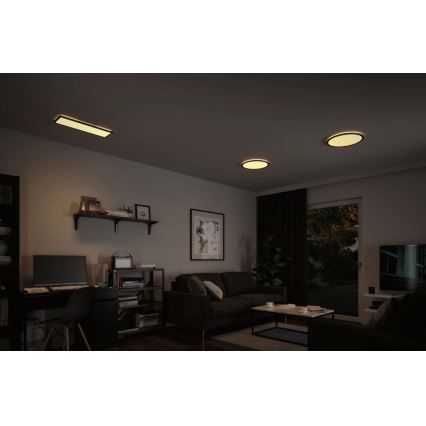 Paulmann 70999 - LED/22W Prigušivi panel ATRIA 230V 3000K pr. 42 cm crna