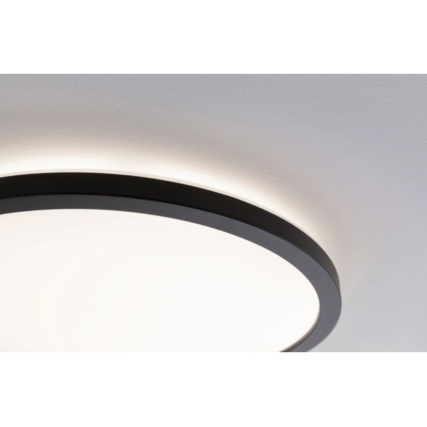 Paulmann 70999 - LED/22W Prigušivi panel ATRIA 230V 3000K pr. 42 cm crna