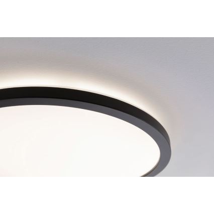 Paulmann 70999 - LED/22W Prigušivi panel ATRIA 230V 3000K pr. 42 cm crna