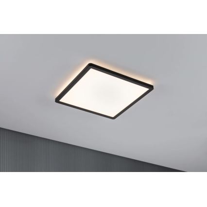 Paulmann 71001 - LED/16W Nadgradni panel ATRIA 230V 3000K 29,3x29,3 cm crna
