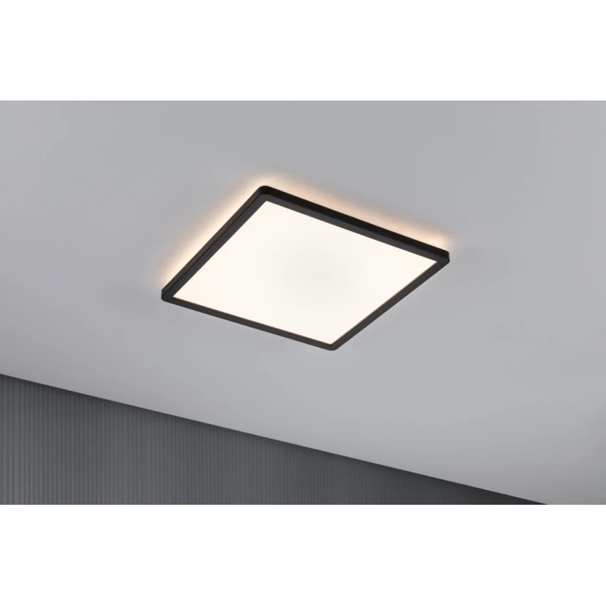 Paulmann 71001 - LED/16W Nadgradni panel ATRIA 230V 3000K 29,3x29,3 cm crna