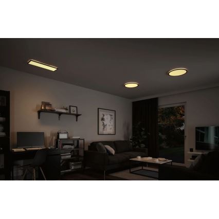 Paulmann 71002 - LED/22W Prigušivi panel ATRIA 230V 3000K 42x42 cm crna