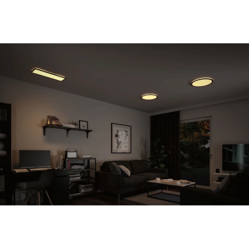 Paulmann 71002 - LED/22W Prigušivi panel ATRIA 230V 3000K 42x42 cm crna