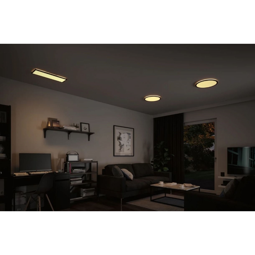Paulmann 71003 - LED/22W Dimabilni panel ATRIA 230V 3000K 20x58 cm crna