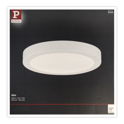 Paulmann 71021 - LED/22W Stropna svjetiljka ABIA 230V bijela