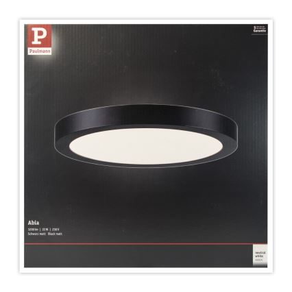 Paulmann 71025 - LED/22W Stropna svjetiljka ABIA 230V crna