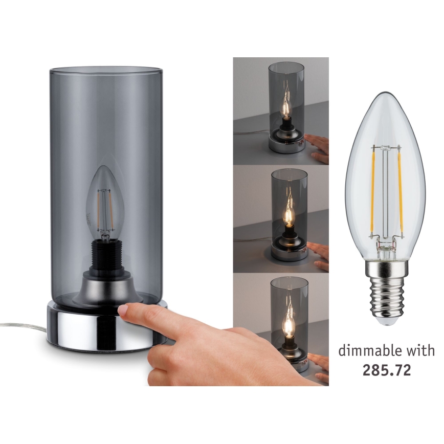 Paulmann 77056 - 1xE14/40W Stolna lampa na dodir PINJA 230V