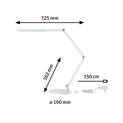 Paulmann 78911 - LED/10,6W Prigušiva stolna lampa FLEXBAR 230V 3000/4000/6500K