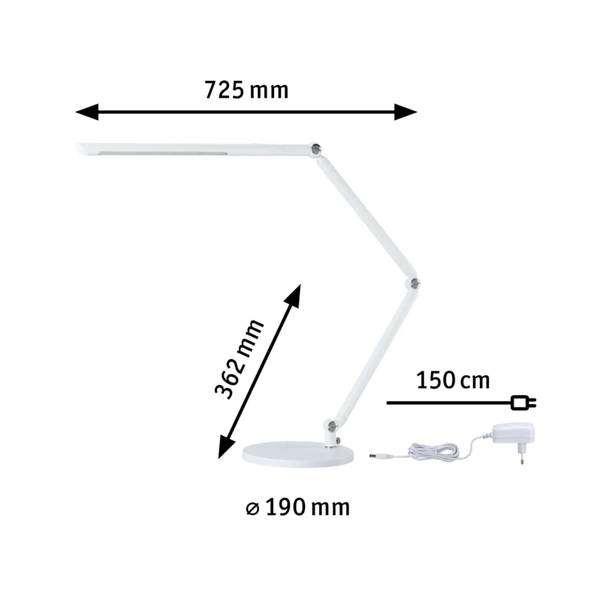 Paulmann 78911 - LED/10,6W Prigušiva stolna lampa FLEXBAR 230V 3000/4000/6500K