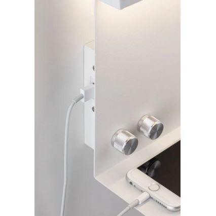 Paulmann 78919 - LED/4,5W Dimmabilno svjetlo s policom i USB + LED/1,6W 230V