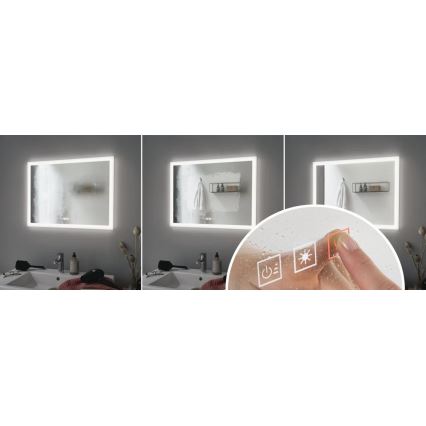 Paulmann 78951 - LED/22W IP44 Prigušivo kupaonsko grijano ogledalo s pozadinskim osvjetljenjem 230V