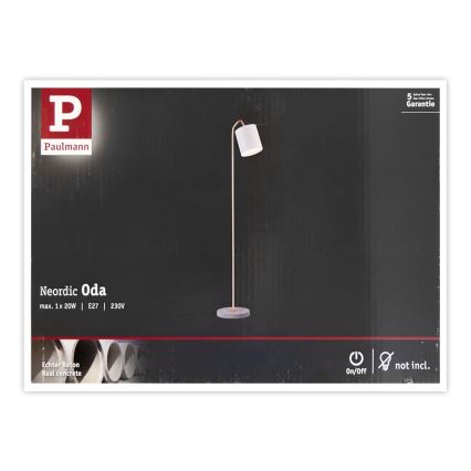 Paulmann 79625 - 1xE27/20W Podna lampa NEORDIC ODA 230V