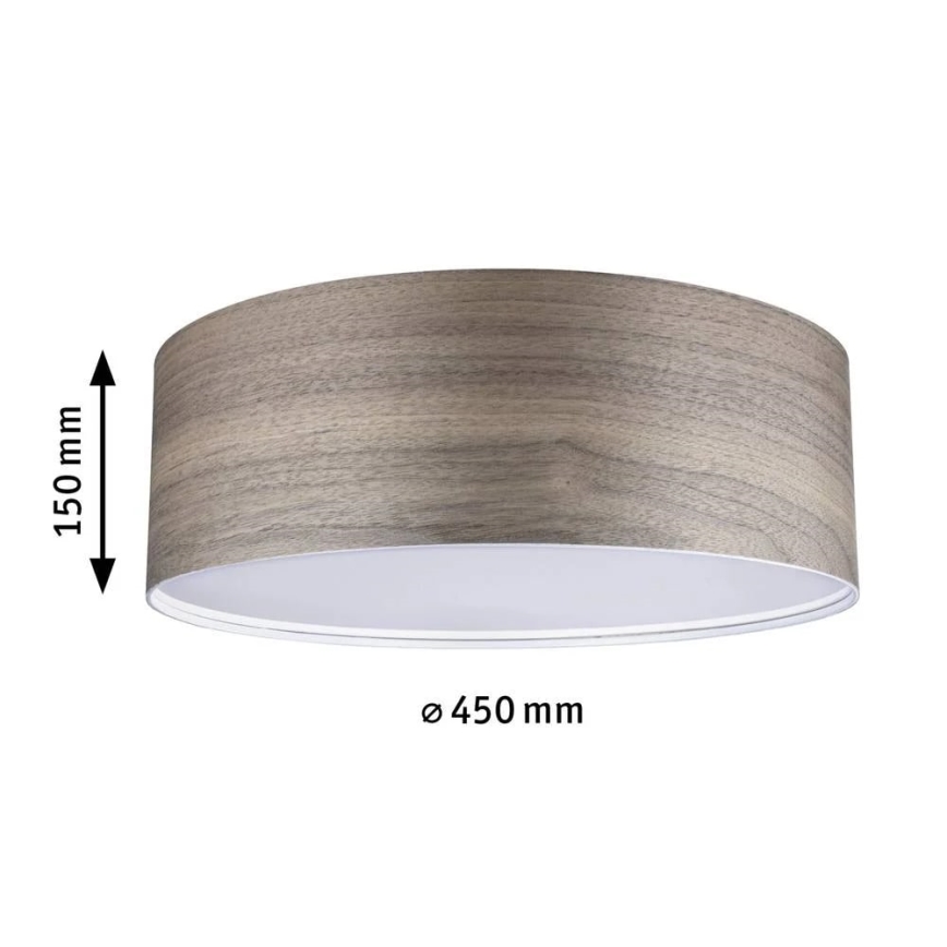 Paulmann 79687 - 3xE27/20W Stropna svjetiljka NEORDIC LISKA 230V Orah