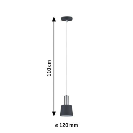 Paulmann 79691 - 1xE14/20W Luster na sajli NEORDIC HALDAR 230V
