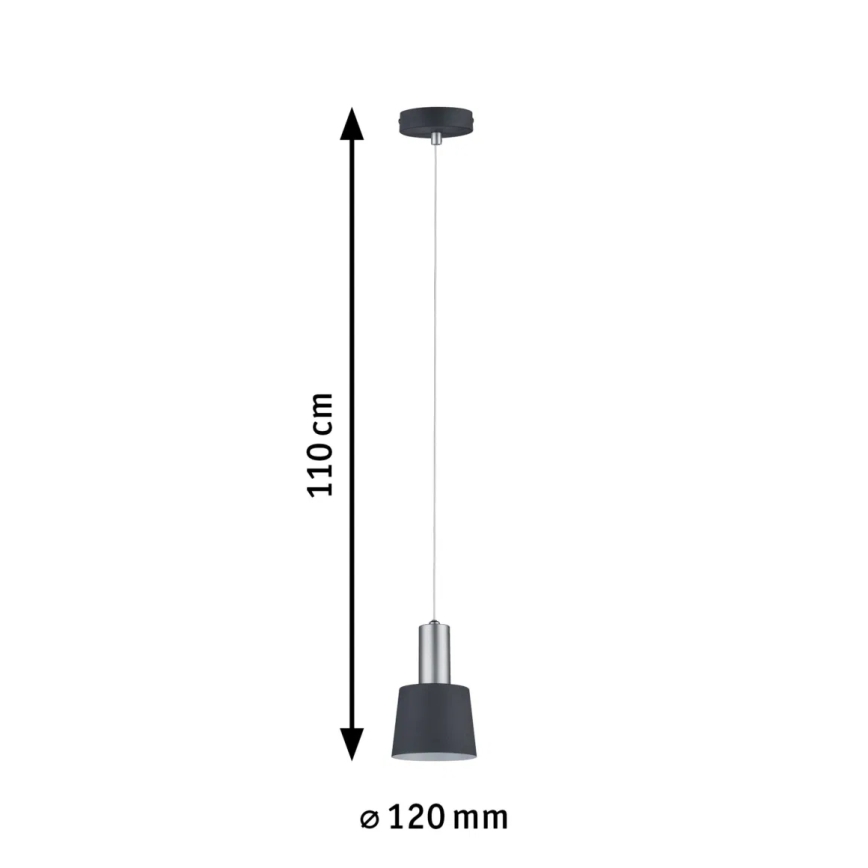 Paulmann 79691 - 1xE14/20W Luster na sajli NEORDIC HALDAR 230V