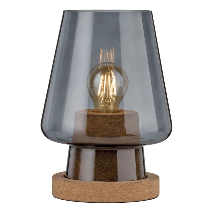 Paulmann 79736 - 1xE27/20W Stolna svjetiljka IBEN 230V zadimljena