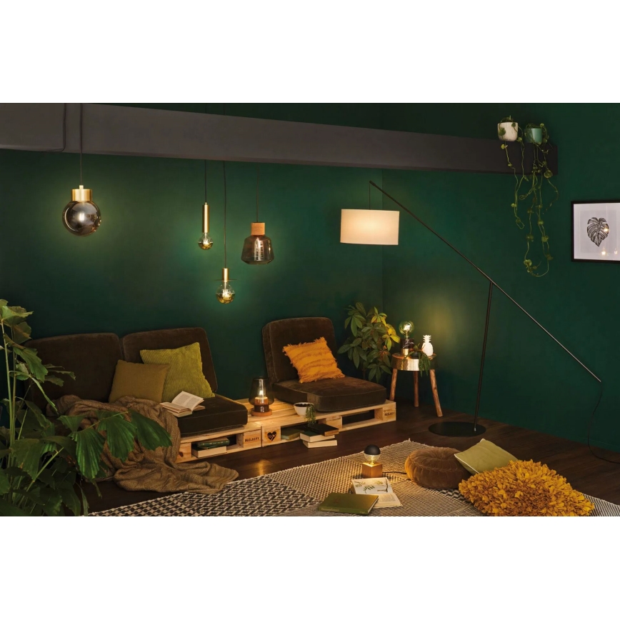 Paulmann 79736 - 1xE27/20W Stolna svjetiljka IBEN 230V zadimljena