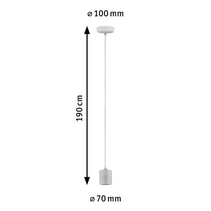 Paulmann 79750 - 1xE27/20W Luster na sajli NORDIN 230V