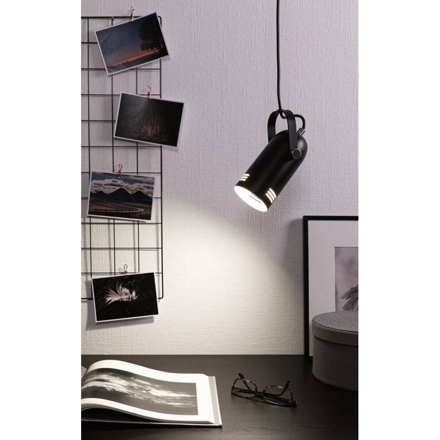 Paulmann 79766 - LED RGBW 1xE27/9W viseći luster na sajli LAVEA 230V crni