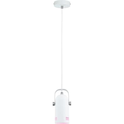 Paulmann 79767 - LED RGBW 1xE27/9W Luster na sajli LAVEA 230V bijela
