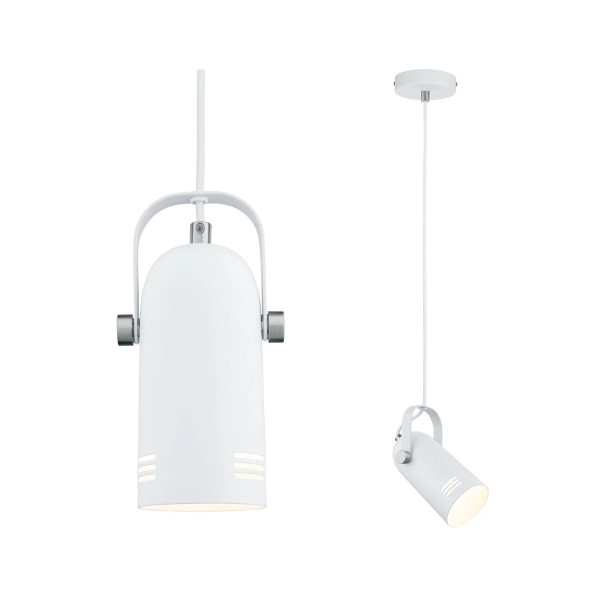 Paulmann 79767 - LED RGBW 1xE27/9W Luster na sajli LAVEA 230V bijela