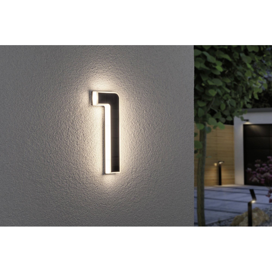 Paulmann 79842 - LED/0,2W IP44 Solarni kućni broj 1,2V 1500 mAh