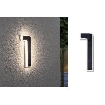 Paulmann 79842 - LED/0,2W IP44 Solarni kućni broj 1,2V 1500 mAh