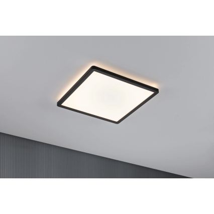 Paulmann 79921 - LED/16W prigušivi panel ATRIA 230V 3000K 29,3x29,3 cm crni